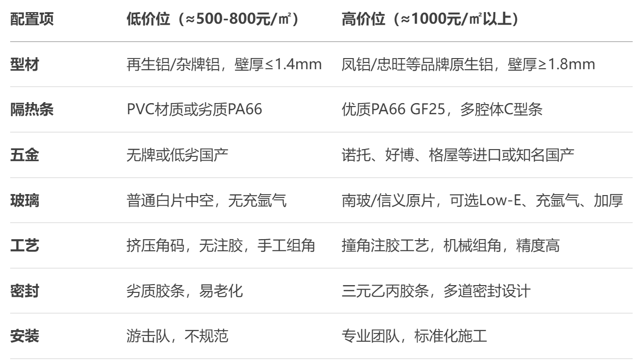 断桥铝门窗